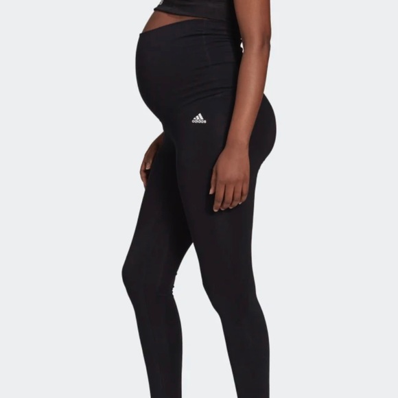 Adidas Maternity High-Waisted Ankle Leggings - Picture 7 of 8
